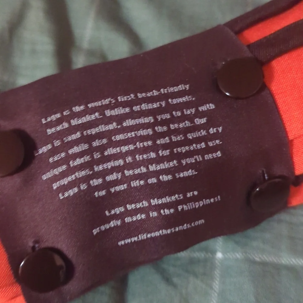 LAGU Orange Beach Towel
